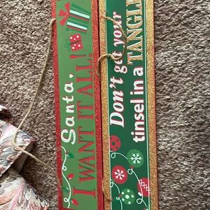 2 Christmas signs